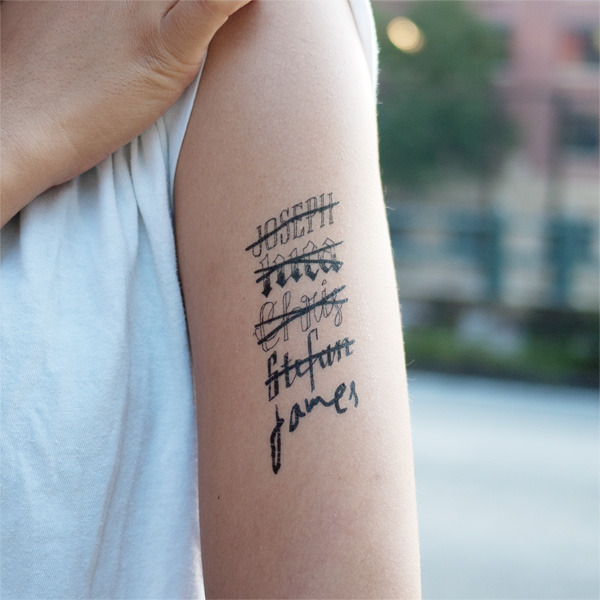 name tattoo